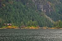 Malibu club and Malibu Rapids mark the entrance to Princess Louisa Inlet.