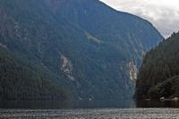 From the dock, looking back down the inlet in the afternoon.