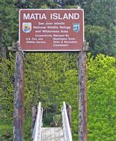Matia Island sign